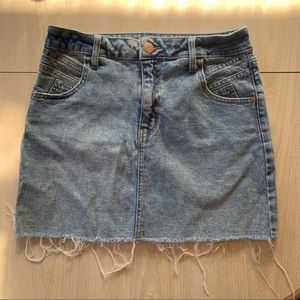 Wild Fable denim frayed jean skirt